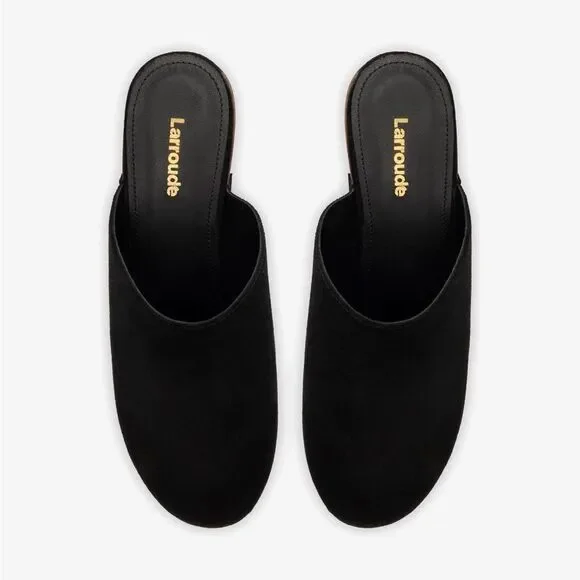 Larroude Miso Flatform Suede Clogs NIB - Picture 2 of 9